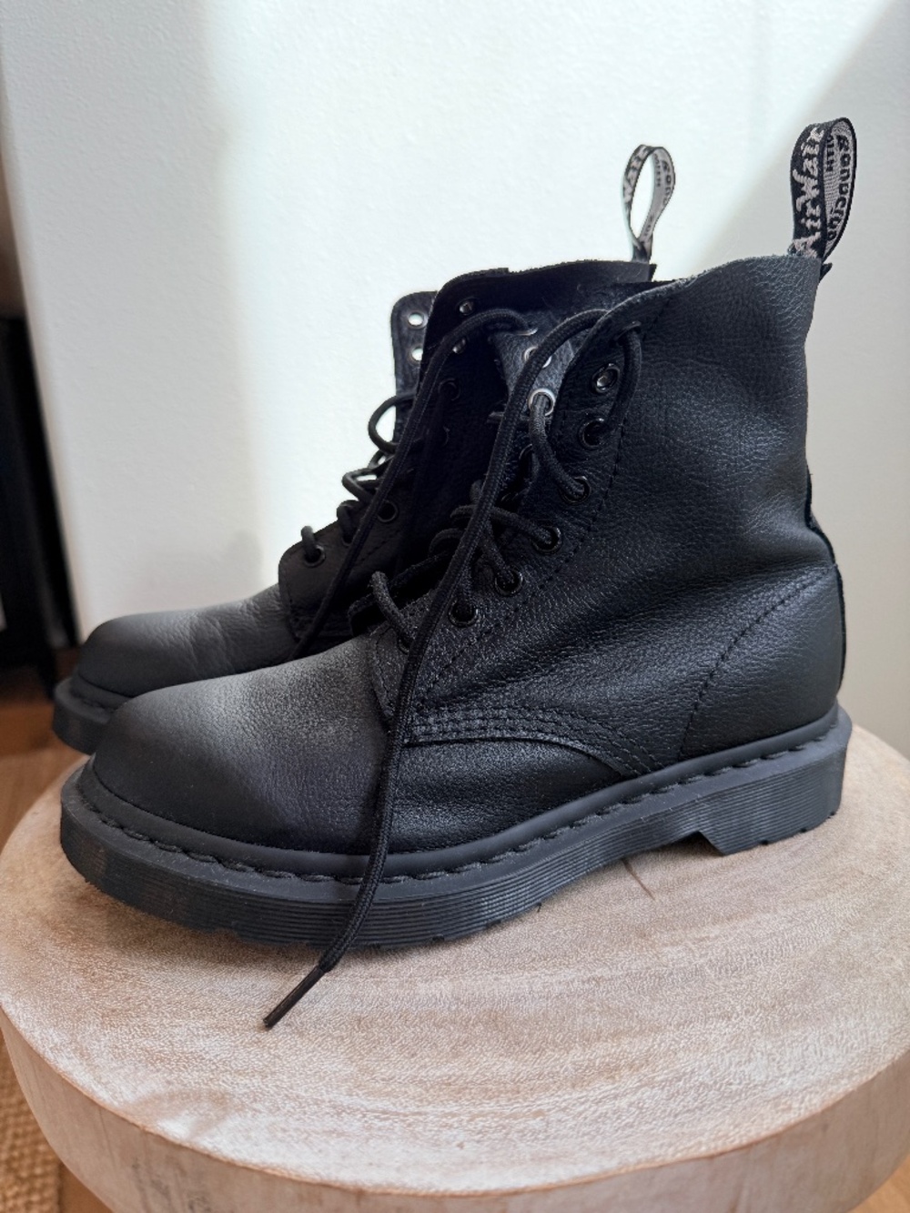 Dr. Martens 1460 Pascal Boot | Super Soft Black Virginia Leather | Women's 7